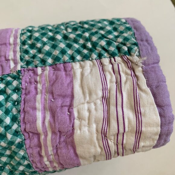 Handmade Toddler Hooded Jacket Made from Vintage Quilts 4T Multi Layla Purple - Picture 5 of 9